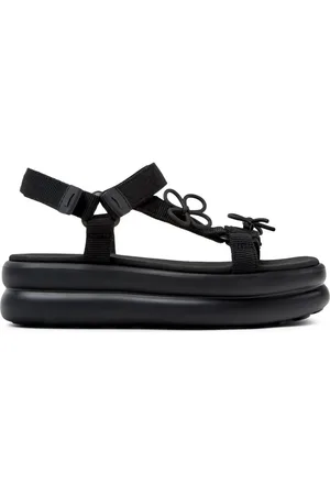 Camper Femme, Chaussures, Noir, Taille: 39 EU Chaussures Noires à Bout Ouvert Plates