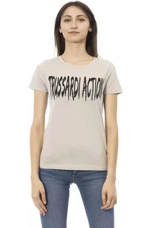 Trussardi Femme, Tops, , Taille: 40 FR Tee-shirt col rond