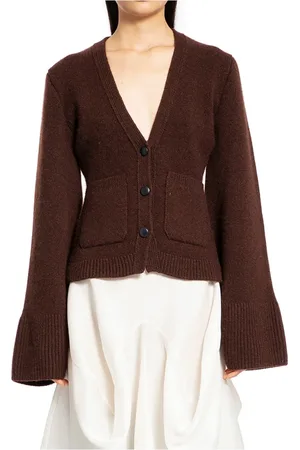 Khaite Femme, Pulls, Brun, Taille: 38 FR Cardigan en cachemire couleur bois de rose