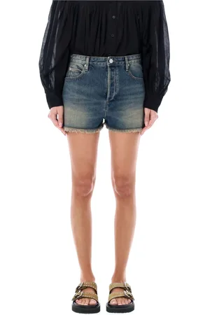 Isabel Marant Femme, Shorts, Bleu, Taille: 38 FR Lesia Denim Shorts