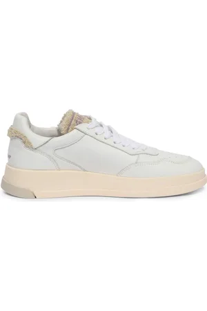 Ghoud Femme, Chaussures, Blanc, Taille: 38 EU Tweener Baskets Basses en Cuir Blanc/Sable