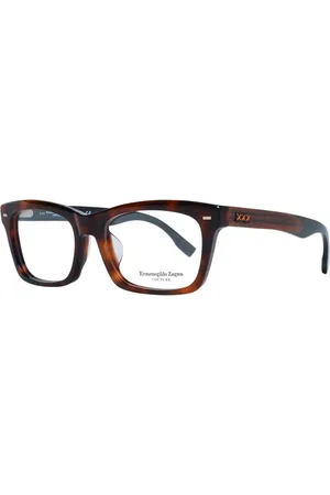 Ermenegildo Zegna Homme, Accessoires, Brun, Taille: ONE Size Montures Optiques Trapèze