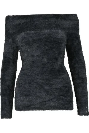 Guess Femme, Pulls, Noir, Taille: 36 FR Haut Tricot Élégant
