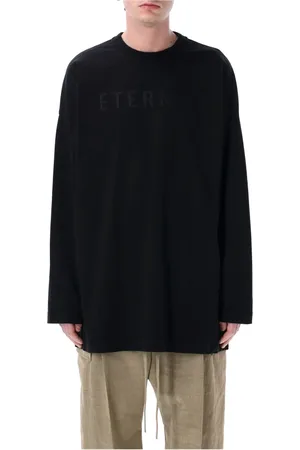 FEAR OF GOD Homme, Tops, Noir, Taille: L T-shirt Noir Eternal L/S