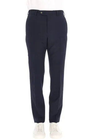 PT Torino Homme, Pantalons, Bleu, Taille: M Pantalon Bleu Slim Jogger en Laine