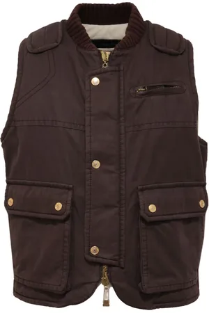 Dsquared2 Homme, Vestes, Brun, Taille: M Veste italienne élégante sans manches