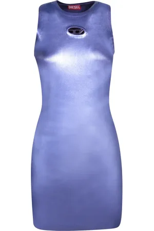 Diesel Femme, Robes, Violet, Taille: 38 FR Robe violette brillante pour femmes