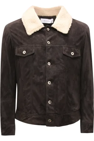 BULLY Homme, Vestes, Noir, Taille: M Veste en daim Modèle 5567