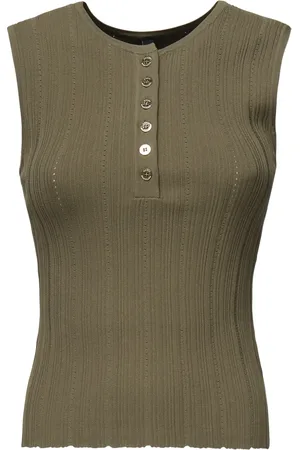 Guess Femme, Tops, Vert, Taille: 36 FR Haut Pull Élégant