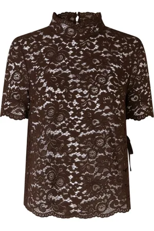 Baum und Pferdgarten Femme, Blouses et Chemises, Brun, Taille: 36 FR Chemisiers et Chemises Élégants