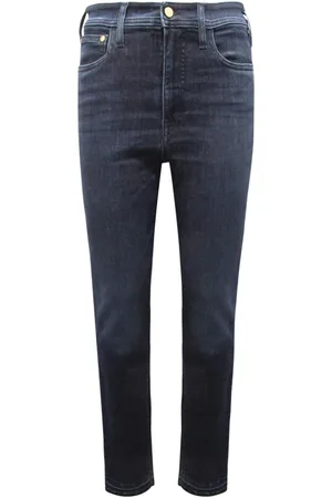 Cycle Femme, Jeans, Bleu, Taille: W25 Taille Haute Skinny Pantalon Effiloché