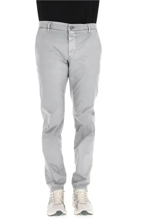 PT Torino Homme, Pantalons, Gris, Taille: W30 Pantalon en sergé de coton gris