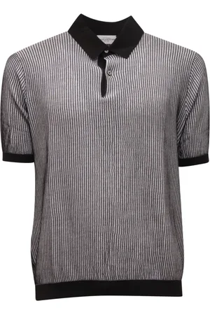 BALLANTYNE Homme, Tops, Noir, Taille: S Polo Neck Pullover -White Shirt