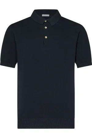 Boglioli Homme, Tops, Bleu, Taille: XL Polo bleu à manches courtes