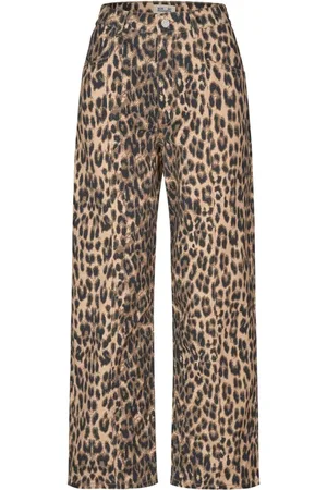 Baum und Pferdgarten Femme, Jeans, Brun, Taille: 38 FR Leopard Print Nara Jeans