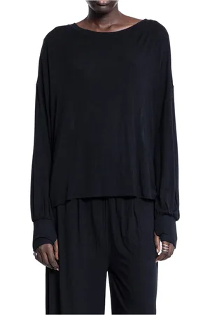 THOM KROM Femme, Tops, Noir, Taille: 42 FR T-shirt en jersey Vortex noir