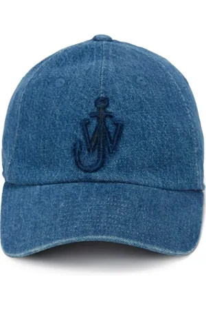 J.W.Anderson Unisex, Accessoires, Bleu, Taille: ONE Size Chapeau en denim avec logo JW-Initials