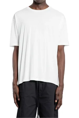 THOM KROM Homme, Tops, Blanc, Taille: M T-shirt en Jersey de Coton de Bambou Blanc