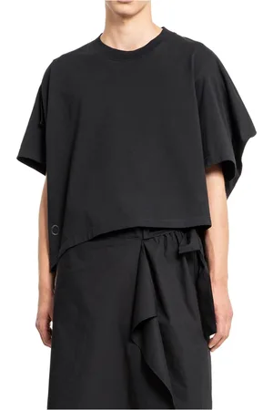 CRAIG GREEN Homme, Tops, Noir, Taille: M T-shirt noir avec logo brodé
