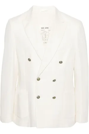 Circolo Homme, Vestes, Blanc, Taille: XL Veste croisée