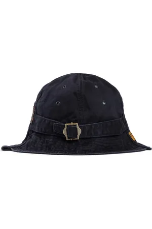 KAPITAL Homme, Accessoires, Noir, Taille: ONE Size Chapeau Radio en Coton Noir