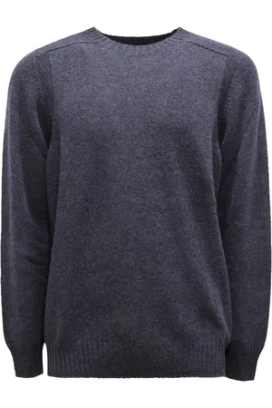 Gran Sasso Homme, Pulls, Bleu, Taille: S Pull en laine fabriqué en Italie