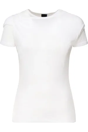 Pinko Femme, Tops, Blanc, Taille: 38 FR Jersey Garza Pulls