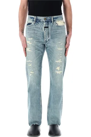 FEAR OF GOD Homme, Jeans, Bleu, Taille: W33 Jean en Denim Indigo Vintage Réparé