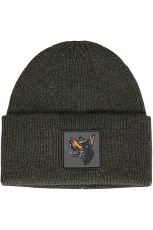 Antony Morato Homme, Accessoires, Vert, Taille: ONE Size Casquette en Laine Verte à Enfiler