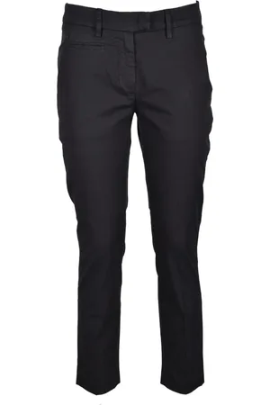 Dondup Femme, Pantalons, Noir, Taille: W25 Pantalon en Coton et Élasthanne