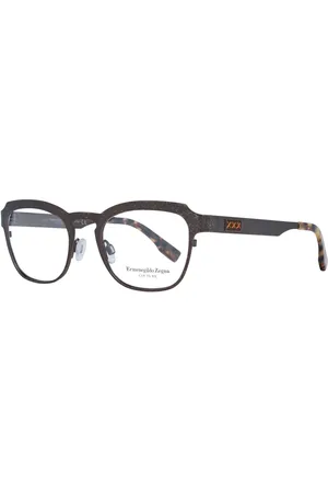 Ermenegildo Zegna Homme, Accessoires, Gris, Taille: ONE Size Montures Optiques Homme Bronze Titane