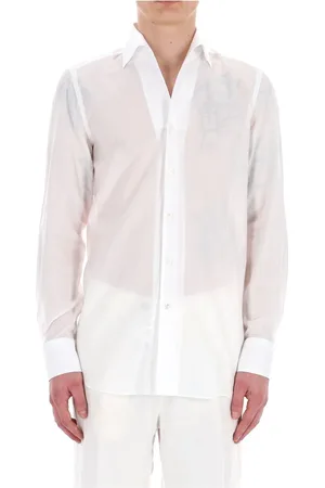 Finamore Homme, Chemises, Blanc, Taille: 2XL Chemise Blanche Style Sartorial Ustica