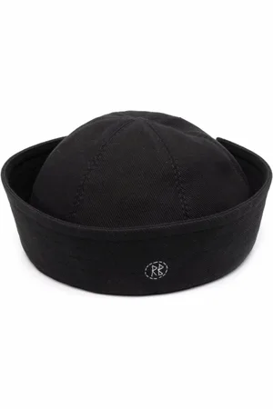 Ruslan Baginskiy Femme, Accessoires, Noir, Taille: M Casquette en Coton Noir avec Logo Brodé