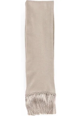 Tom Ford Homme, Accessoires, , Taille: ONE Size Écharpe en Tricot de Soie et Laine avec Franges