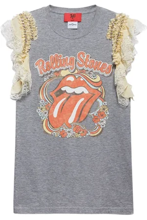 ANIYE BY Femme, Tops, Multicolore, Taille: 34 FR T-shirt Rock Style Lace Stones
