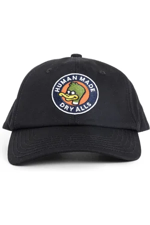 HUMAN MADE Homme, Accessoires, Noir, Taille: ONE Size Casquette noire en coton brodée avec logo