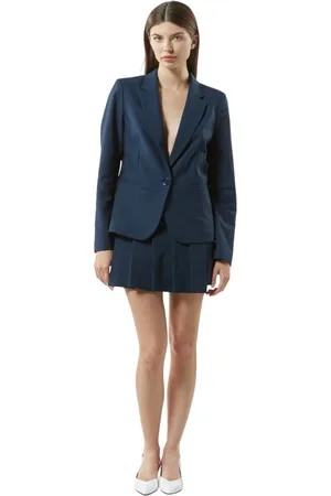 Silvian Heach Femme, Vestes, Bleu, Taille: 42 FR Blazer à un bouton