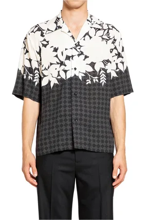 AMIRI Homme, Chemises, Multicolore, Taille: XL Chemise de camp de jardin noir blanc imprimé