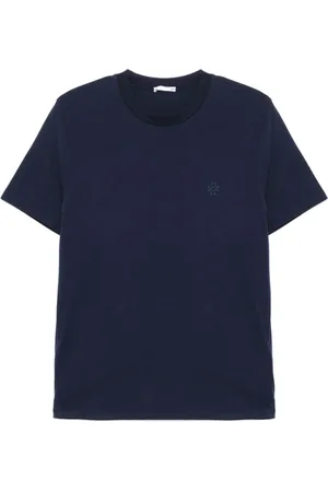 Jacob Cohen Homme, Tops, Bleu, Taille: L T-shirt col rond bleu avec logo