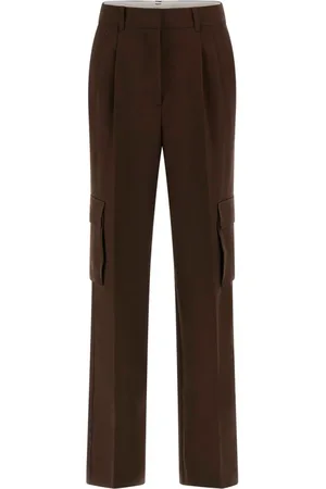 Guess Femme, Pantalons, Brun, Taille: 42 FR Pantalon Cargo pour Femmes Modernes