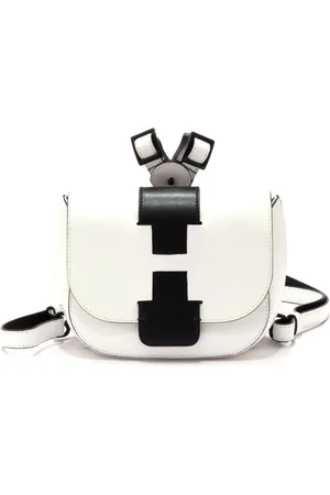 Hogan Femme, Sacs, Blanc, Taille: ONE Size Sac à Dos Mini en Cuir Blanc