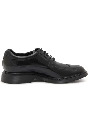 Hogan Homme, Chaussures, Noir, Taille: 40 EU Derbies Noires Coupe Large Modèle H576