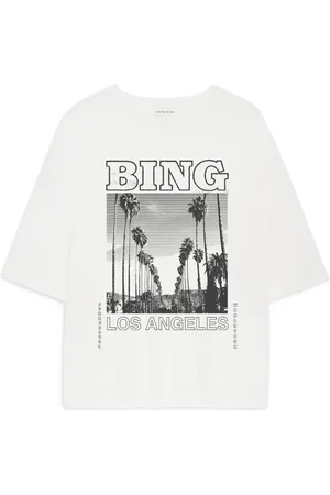 ANINE BING Femme, Tops, Blanc, Taille: 40 FR Louis Tee Bing Tour - Ivory