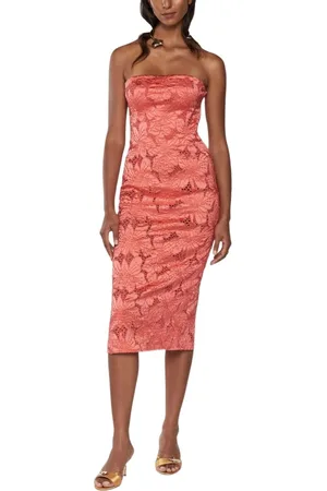 GENNY Femme, Robes, Rose, Taille: 40 FR Robe Corail Brodée d