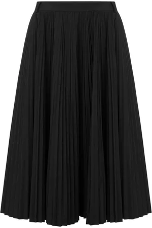 Moschino Femme, Jupes, Noir, Taille: 38 FR Jupe Midi Plissée Noire