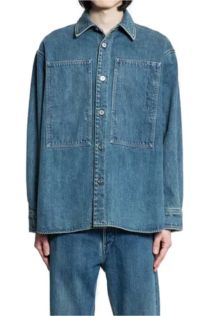 Jil Sander Homme, Chemises, Bleu, Taille: L Chemise en Denim Bleu Coupe Selvedge