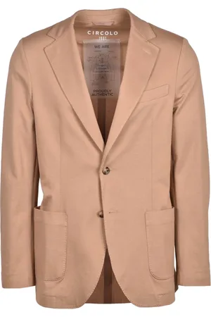 Circolo Homme, Vestes, Brun, Taille: 2XL Veste en mélange de coton