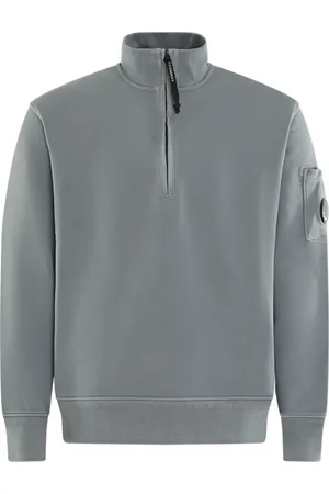 C.P. Company Homme, Sweatshirts et sweats à capuche, Gris, Taille: M SweaT-shirts à Col Polo pour Homme