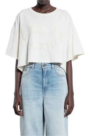 Chloé Femme, Tops, Blanc, Taille: 38 FR Lait de Coco Haut Manches Larges