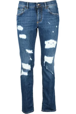 Dolce & Gabbana Homme, Jeans, Bleu, Taille: S Jeans Élégants en Mélange Coton Élasthanne
